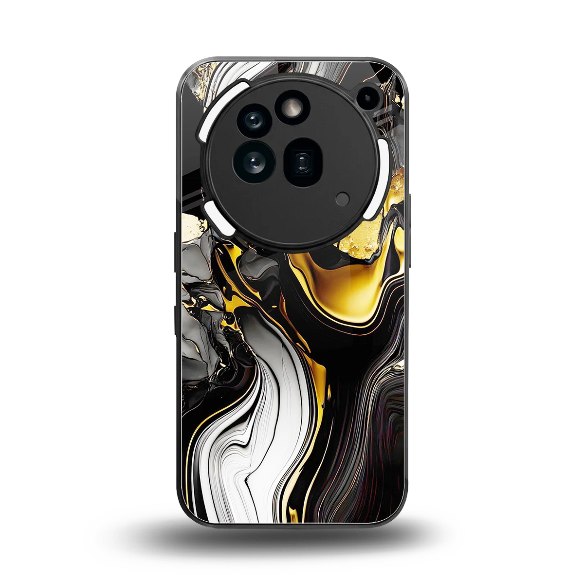 Bronze Glow back phone cover | glass case for nothing phone 3a pro