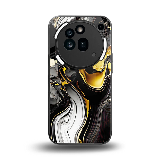 Bronze Glow back phone cover | glass case for nothing phone 3a pro