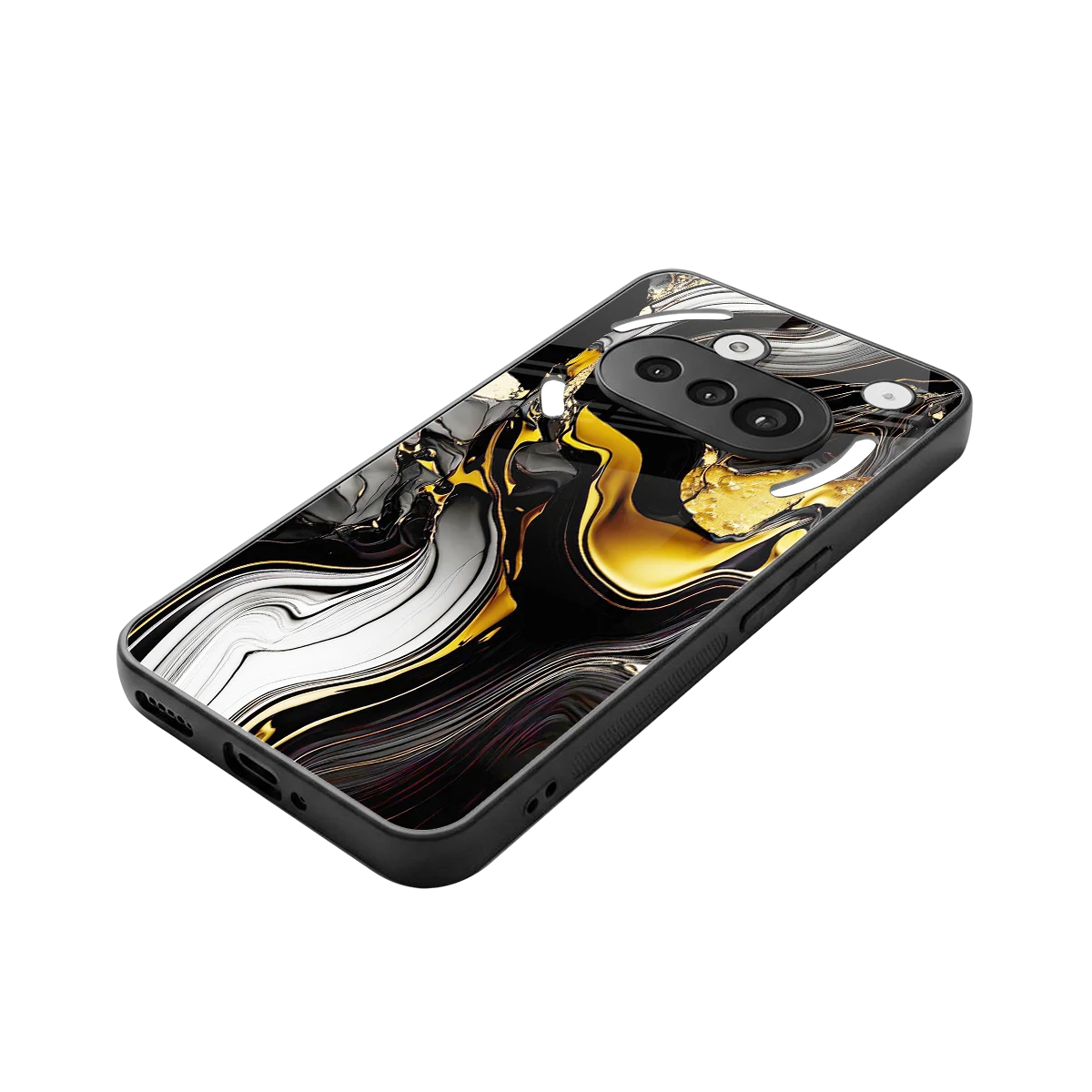 Bronze Glow stylish phone case for nothing phone 3a | glossy glass and slim fit