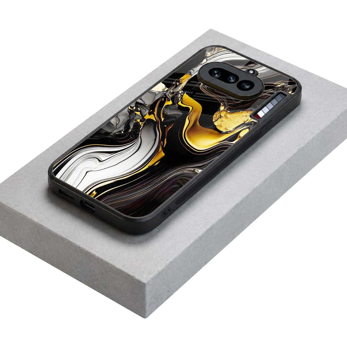 Bronze Glow stylish phone case for nothing phone 4a | glossy glass and slim fit