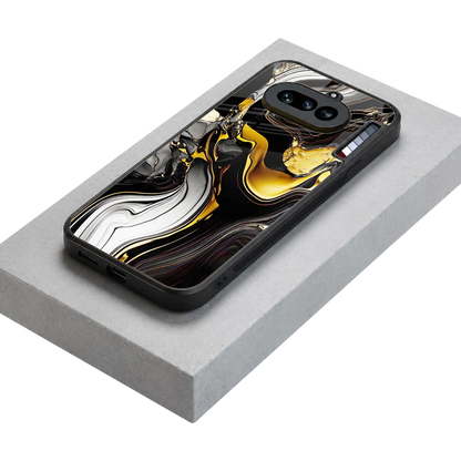 Bronze Glow stylish phone case for nothing phone 4a | glossy glass and slim fit