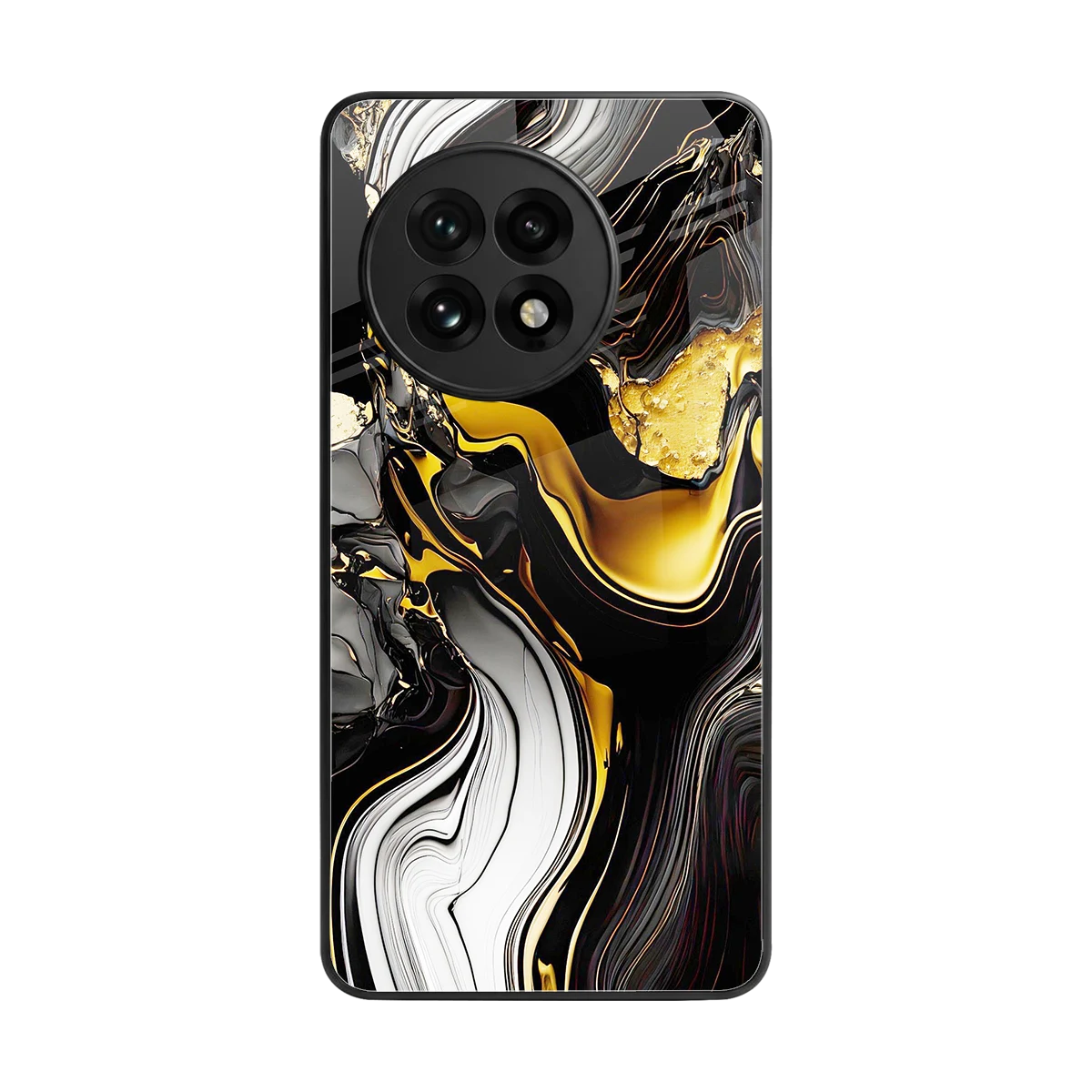 Bronze Glow back phone cover | glass case for oneplus 13r