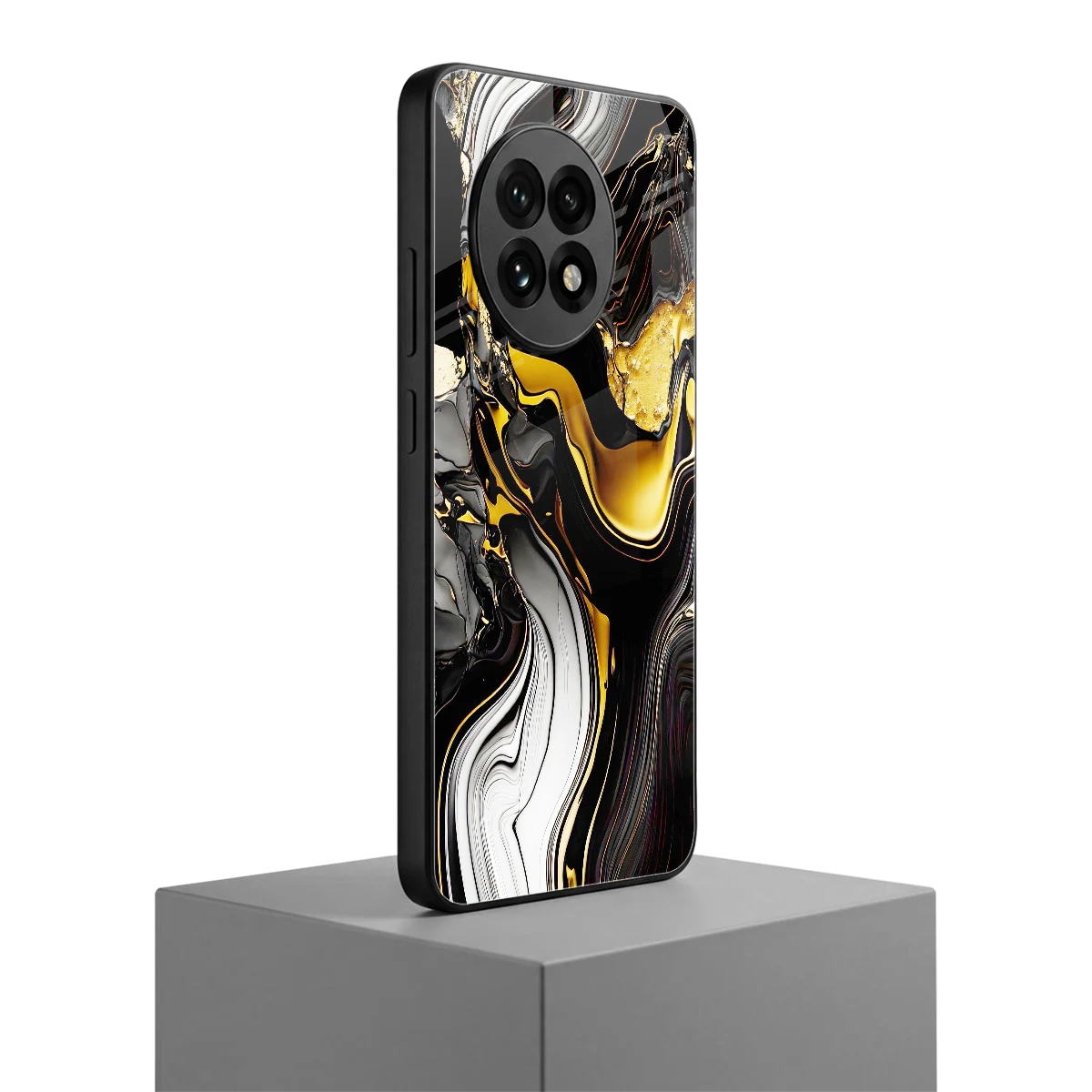 Bronze Glow oneplus 13r mobile cover | shockproof glass phone case