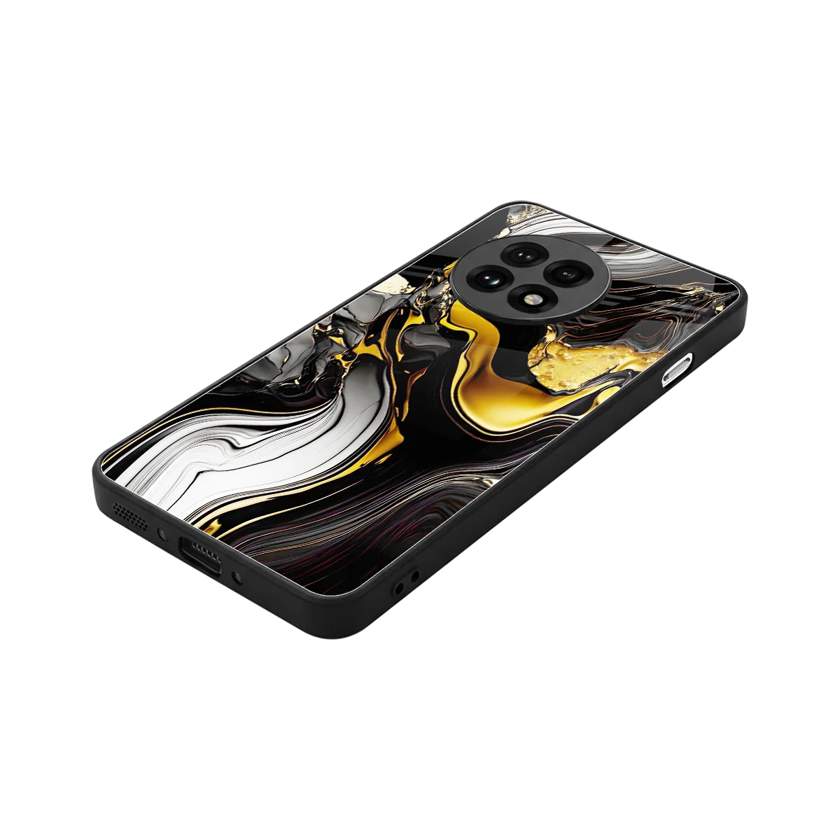 Bronze Glow stylish phone case for oneplus 13r | glossy glass and slim fit