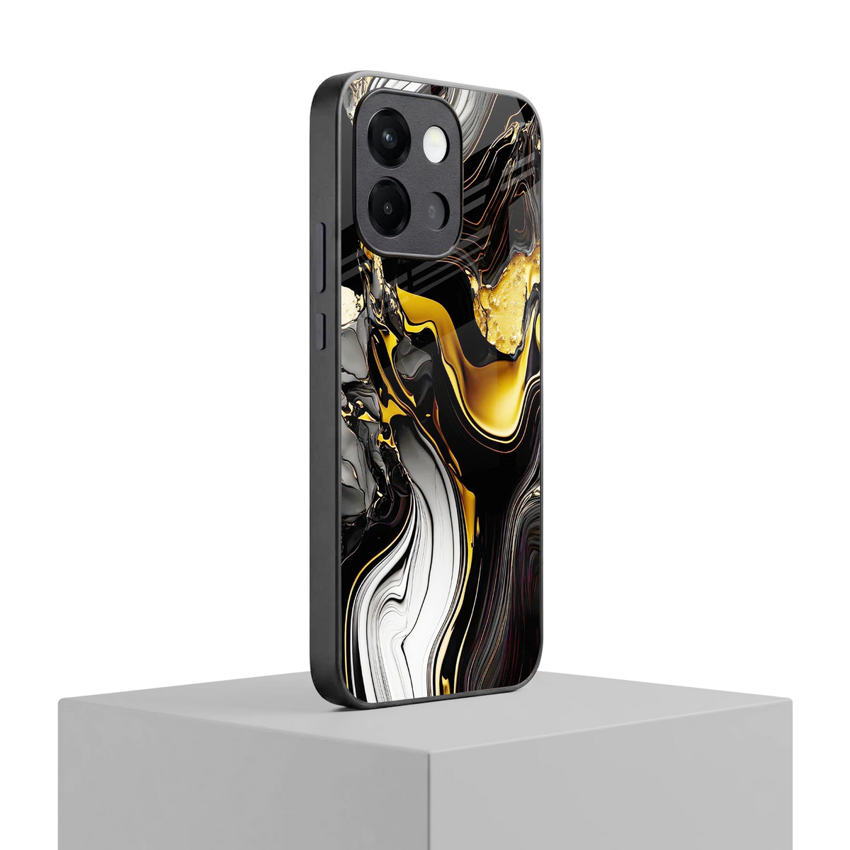 Bronze Glow oneplus 13s mobile cover | shockproof glass phone case