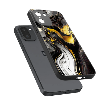 Bronze Glow sleek oneplus 15r cover with tempered glass back and TPU edges