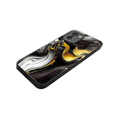 Bronze Glow stylish phone case for oneplus 15r | glossy glass and slim fit