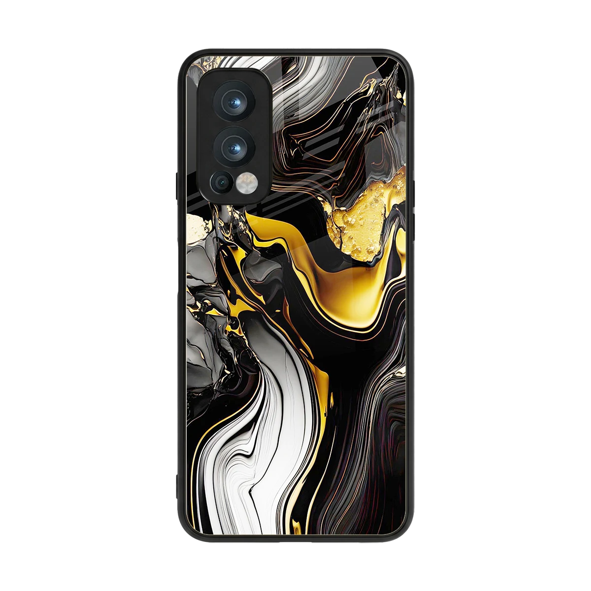 Bronze Glow back phone cover | glass case for oneplus nord 2