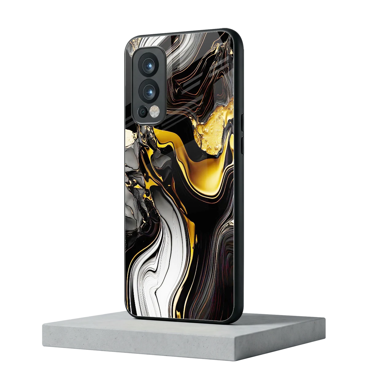 Bronze Glow oneplus nord 2 mobile cover | shockproof glass phone case