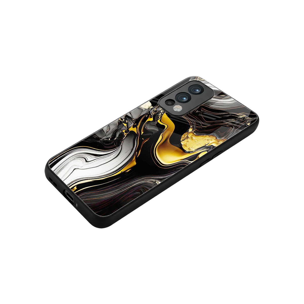 Bronze Glow stylish phone case for oneplus nord 2 | glossy glass and slim fit