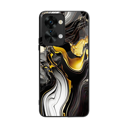 Bronze Glow back phone cover | glass case for oneplus nord 2t