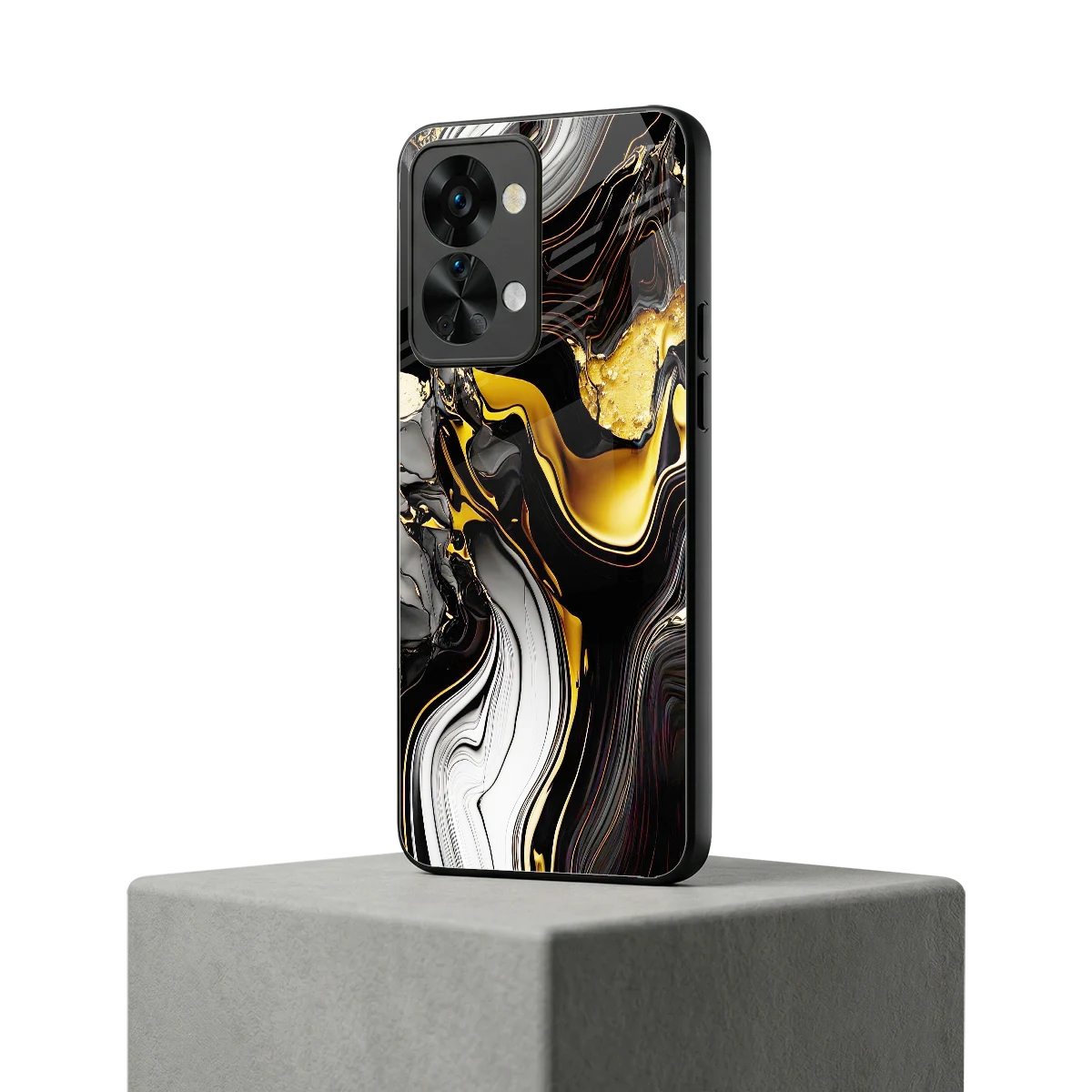 Bronze Glow oneplus nord 2t mobile cover | shockproof glass phone case
