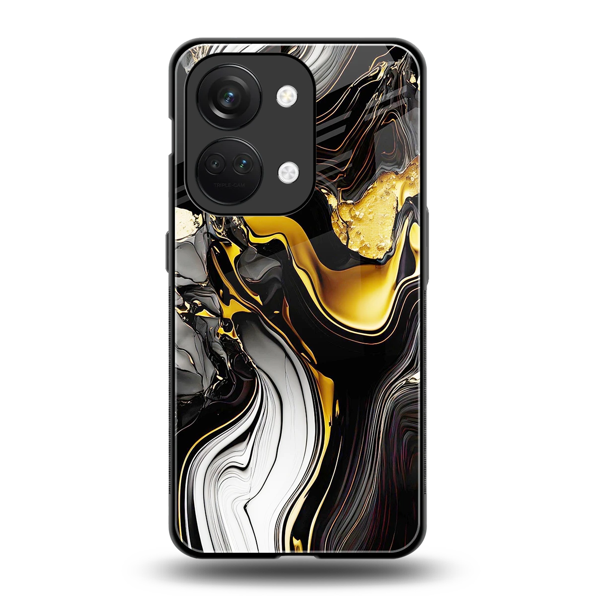 Bronze Glow back phone cover | glass case for oneplus nord 3