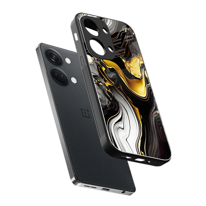 Bronze Glow sleek oneplus nord 3 cover with tempered glass back and TPU edges
