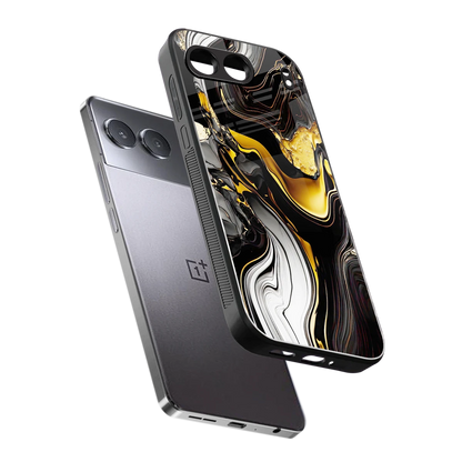 Bronze Glow sleek oneplus nord 4 cover with tempered glass back and TPU edges