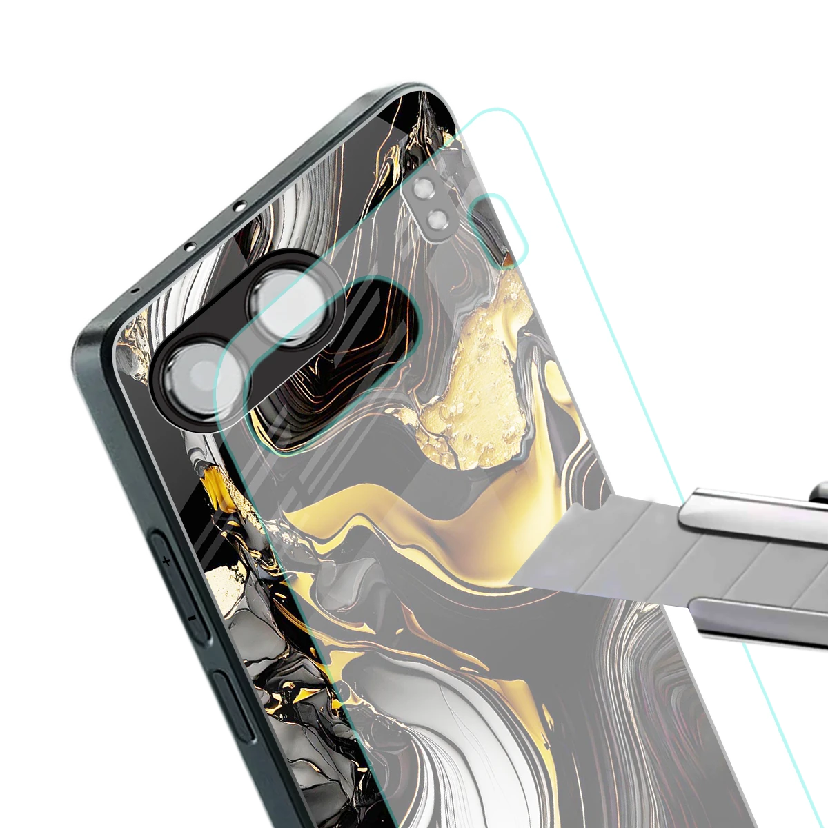 Bronze Glow stylish phone case for oneplus nord 4 | glossy glass and slim fit