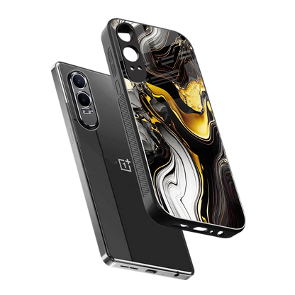 Bronze Glow sleek oneplus nord ce 4 lite cover with tempered glass back and TPU edges