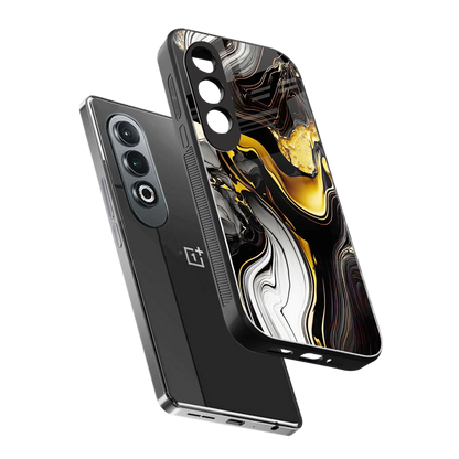 Bronze Glow sleek oneplus nord ce 4 cover with tempered glass back and TPU edges