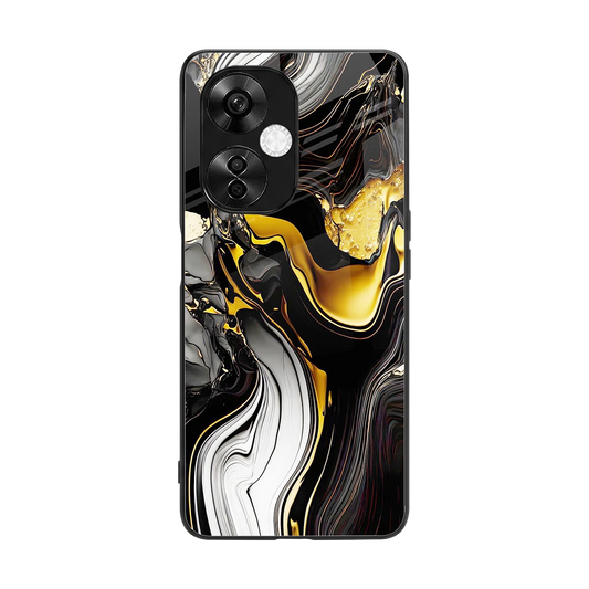 Bronze Glow back phone cover | glass case for oneplus nord ce 3 lite