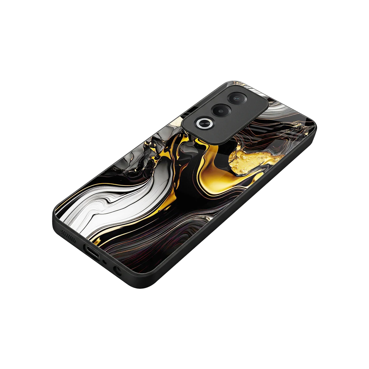 Bronze Glow stylish phone case for oppo a3 pro | glossy glass and slim fit