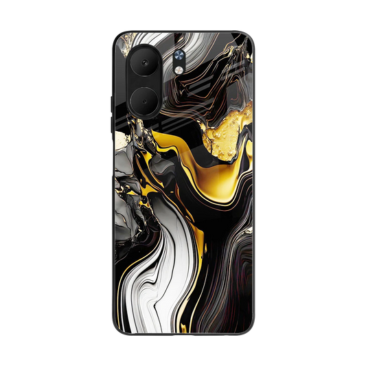 Bronze Glow back phone cover | glass case for oppo a5x 5g