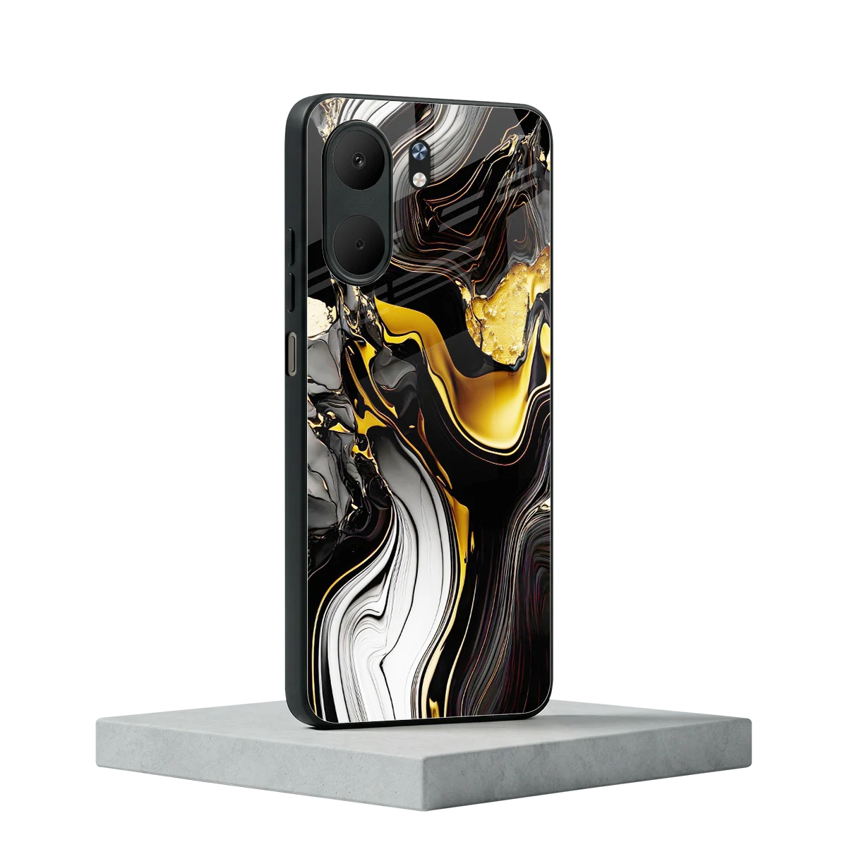 Bronze Glow oppo a5x 5g mobile cover | shockproof glass phone case