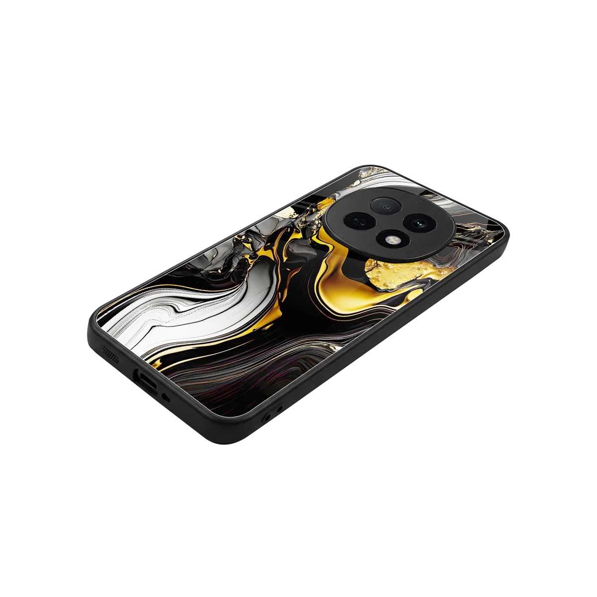 Bronze Glow stylish phone case for oppo f29 pro 5g | glossy glass and slim fit