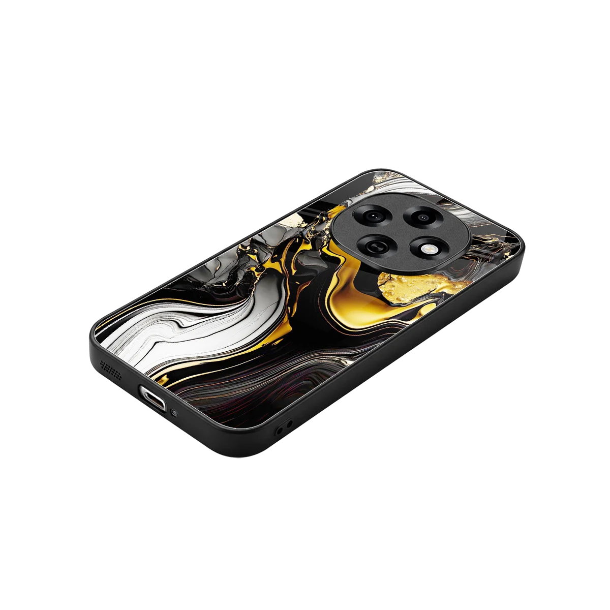 Bronze Glow stylish phone case for oppo f31 pro 5g | glossy glass and slim fit