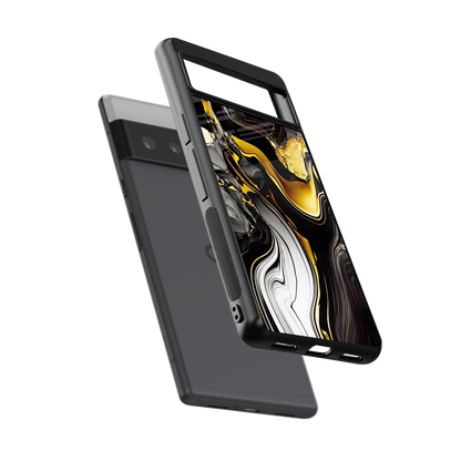 Bronze Glow sleek google pixel 6 pro cover with tempered glass back and TPU edges