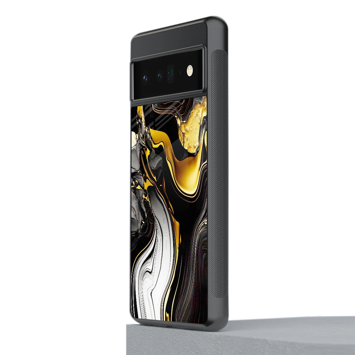 Bronze Glow stylish phone case for google pixel 6 pro | glossy glass and slim fit