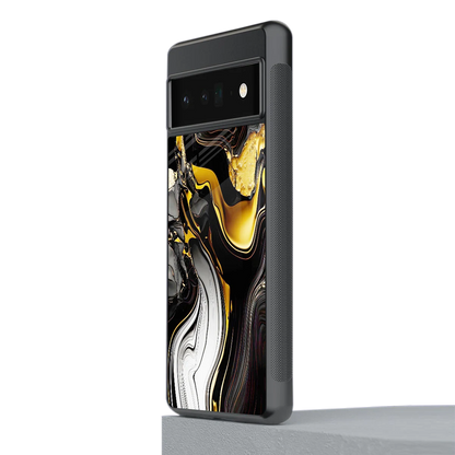 Bronze Glow stylish phone case for google pixel 6 pro | glossy glass and slim fit