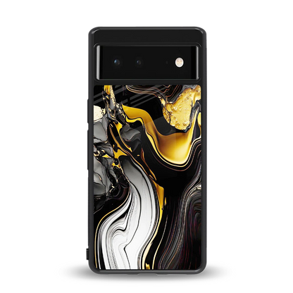 Bronze Glow back phone cover | glass case for google pixel 6