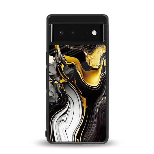 Bronze Glow back phone cover | glass case for google pixel 6