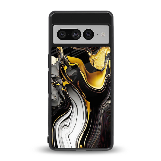 Bronze Glow back phone cover | glass case for google pixel 7 pro