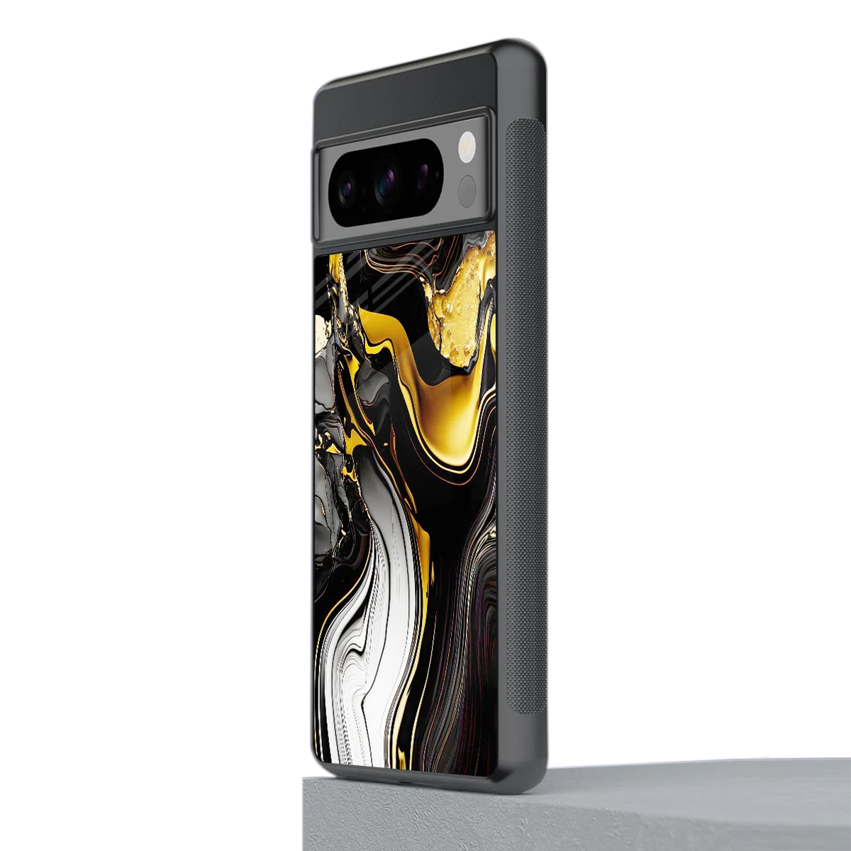 Bronze Glow stylish phone case for google pixel 8 pro | glossy glass and slim fit