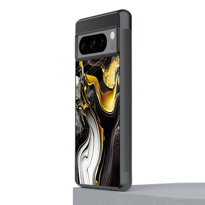 Bronze Glow stylish phone case for google pixel 8 pro | glossy glass and slim fit