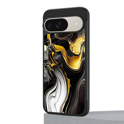 Bronze Glow google pixel 9 mobile cover | shockproof glass phone case