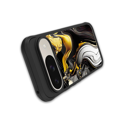 Bronze Glow stylish phone case for google pixel 9 | glossy glass and slim fit