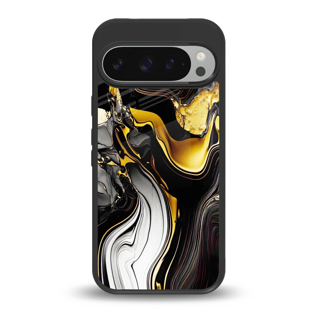 Bronze Glow back phone cover | glass case for google pixel 9 pro