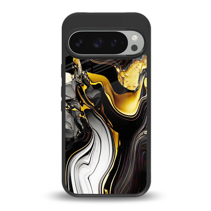 Bronze Glow back phone cover | glass case for google pixel 9 pro xl