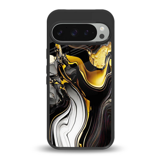 Bronze Glow back phone cover | glass case for google pixel 9 pro xl