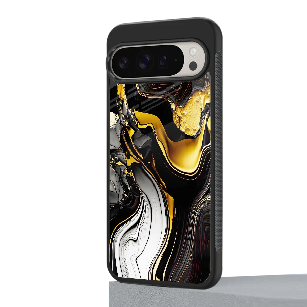 Bronze Glow google pixel 9 pro mobile cover | shockproof glass phone case