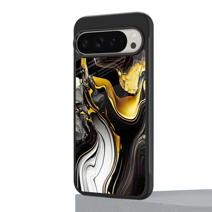 Bronze Glow google pixel 9 pro mobile cover | shockproof glass phone case
