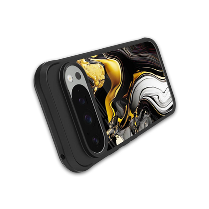 Bronze Glow stylish phone case for google pixel 9 pro | glossy glass and slim fit