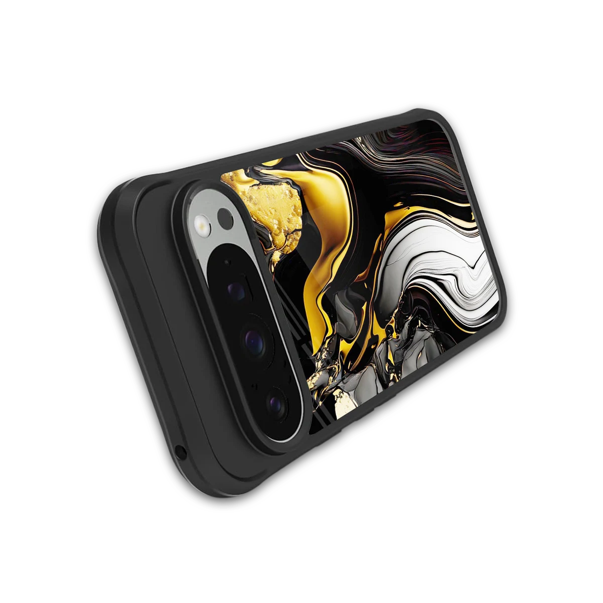Bronze Glow stylish phone case for google pixel 9 pro xl | glossy glass and slim fit