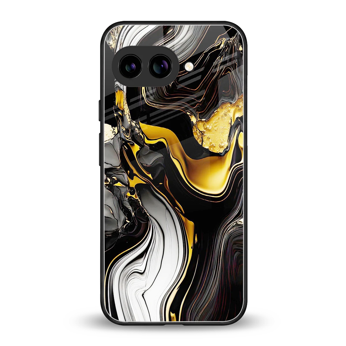 Bronze Glow back phone cover | glass case for google pixel 9a
