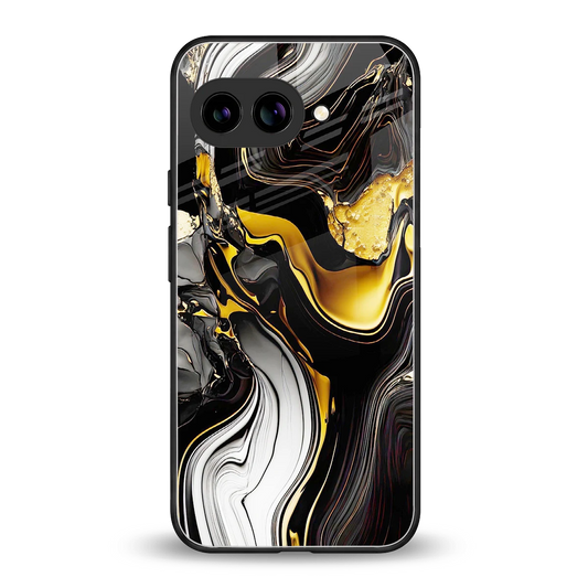 Bronze Glow back phone cover | glass case for google pixel 9a