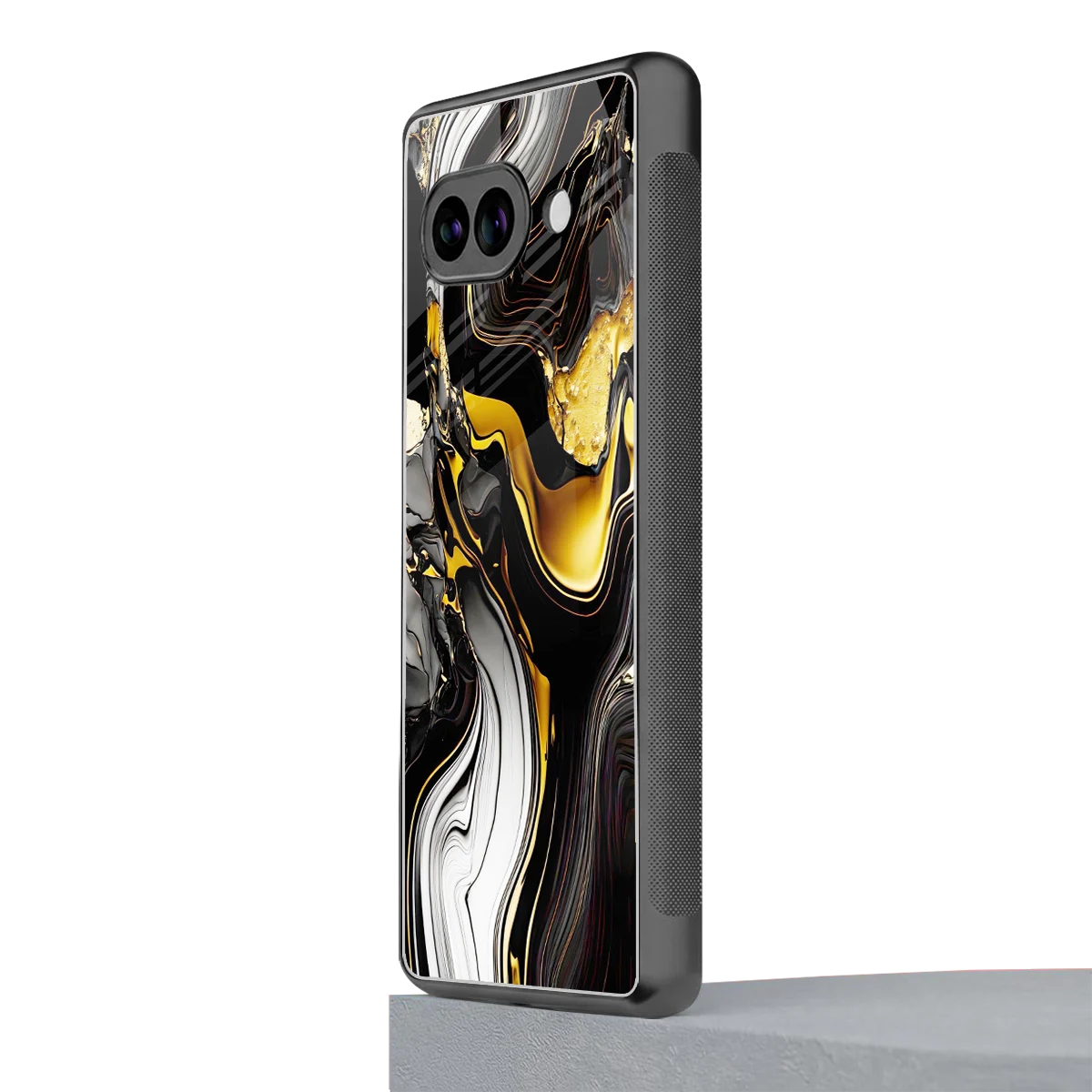 Bronze Glow google pixel 9a mobile cover | shockproof glass phone case