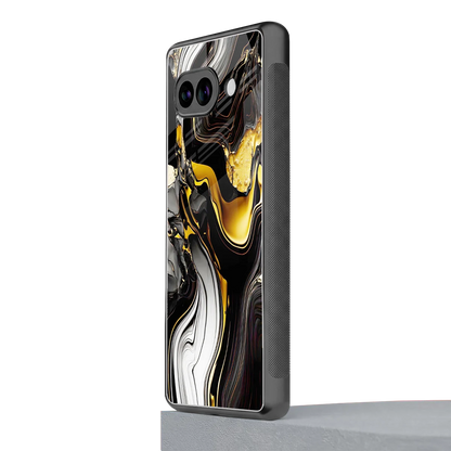 Bronze Glow google pixel 9a mobile cover | shockproof glass phone case