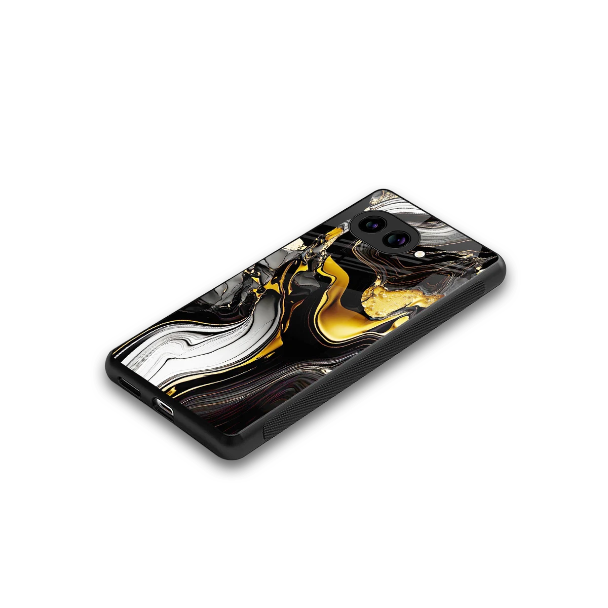 Bronze Glow stylish phone case for google pixel 9a | glossy glass and slim fit